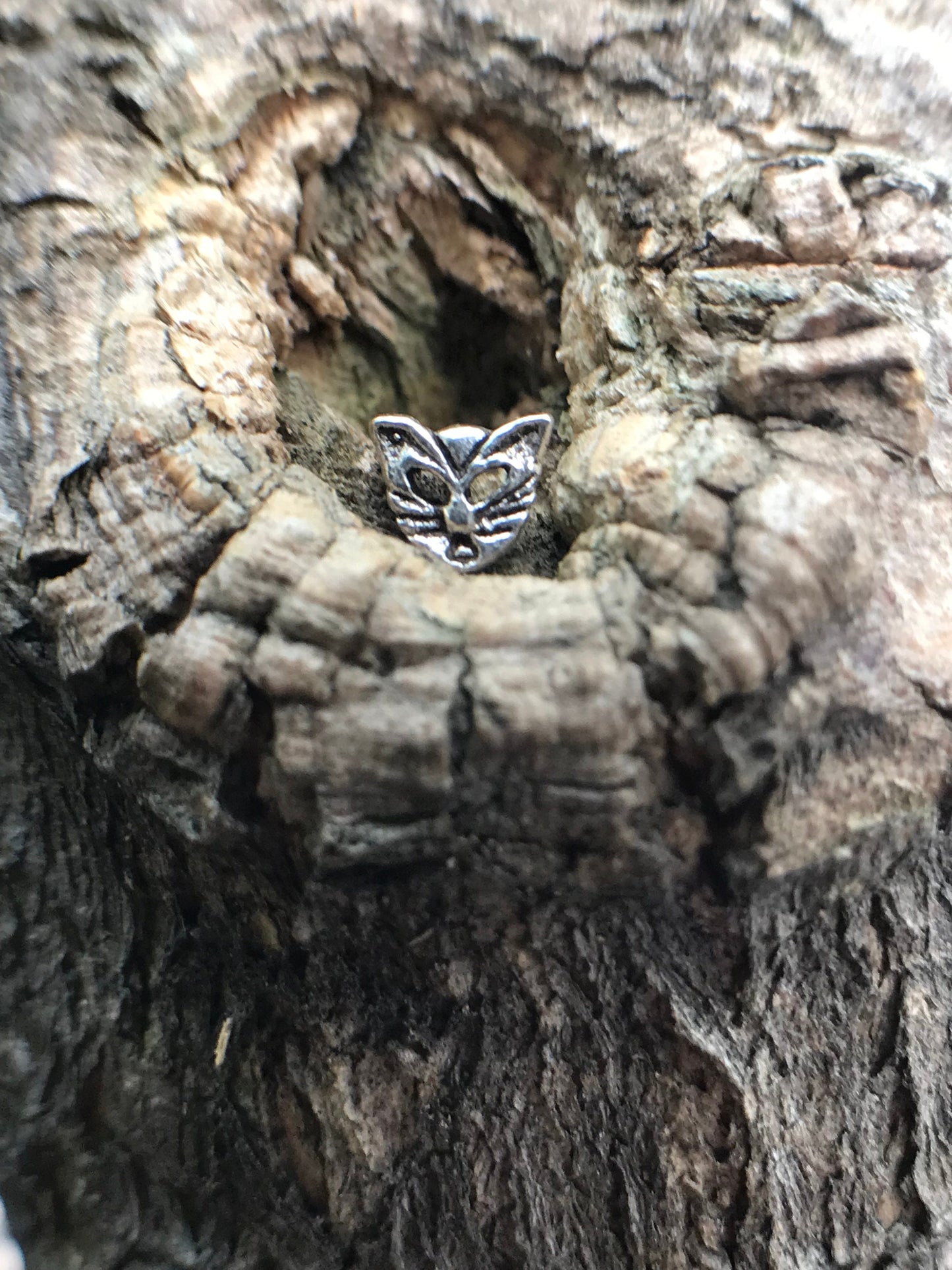 Tiny tiger face Sterling Silver 925 earrings - TSE004