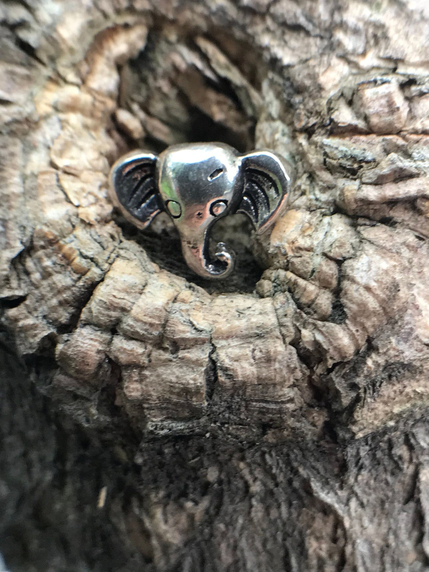 Elephant head Sterling Silver 925 earrings - TSE007