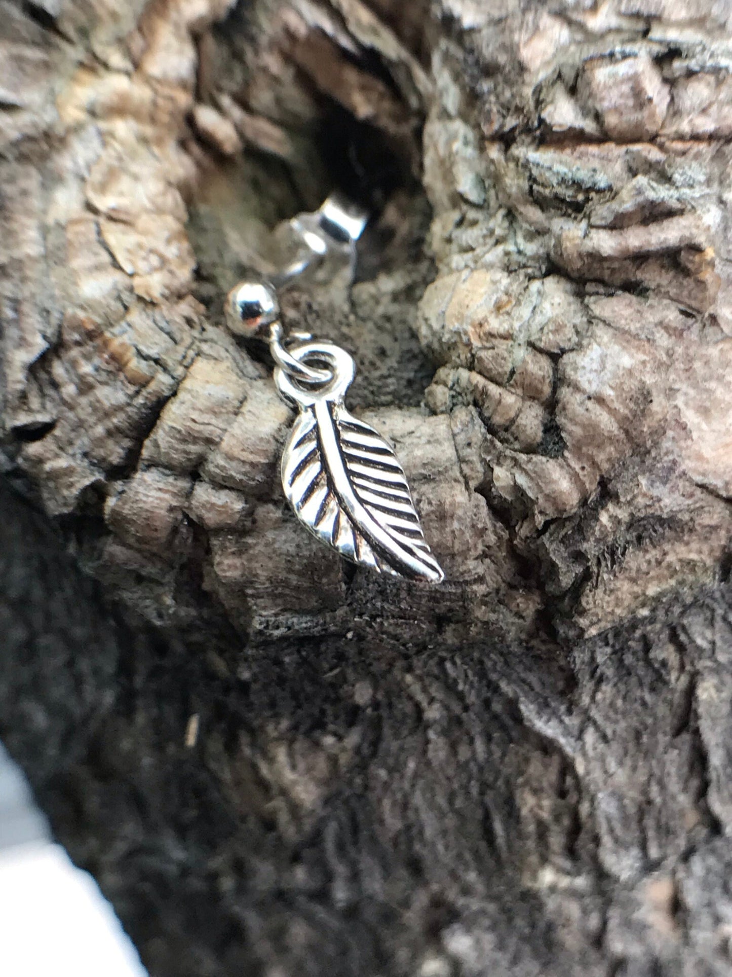 Dangling leaf Sterling Silver 925 earrings - TSE006