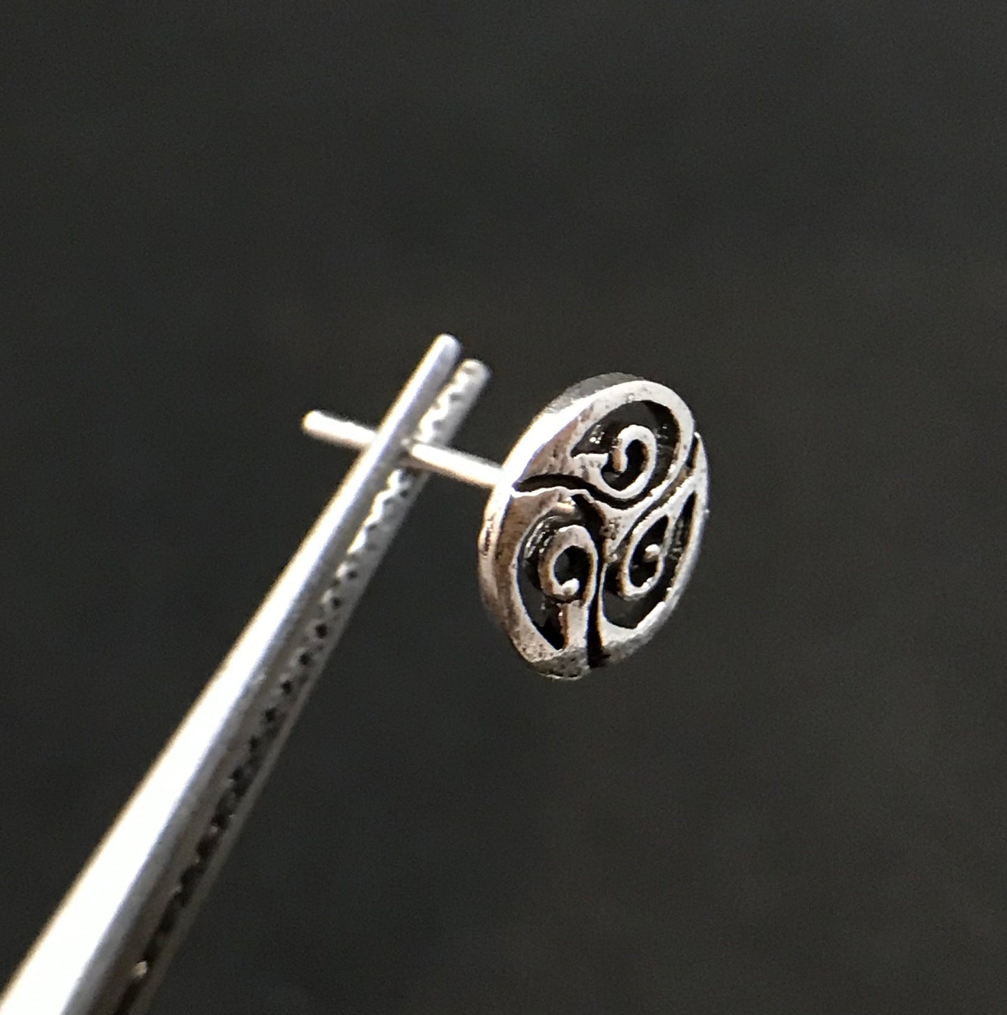 Celtic circle Sterling Silver 925 earrings - TSE009