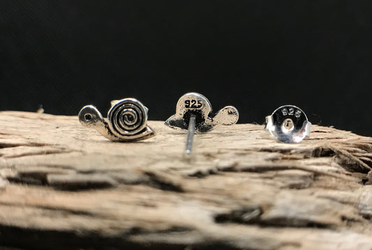 Cute spiral snail earrings Sterling Silver 925 - TSE025