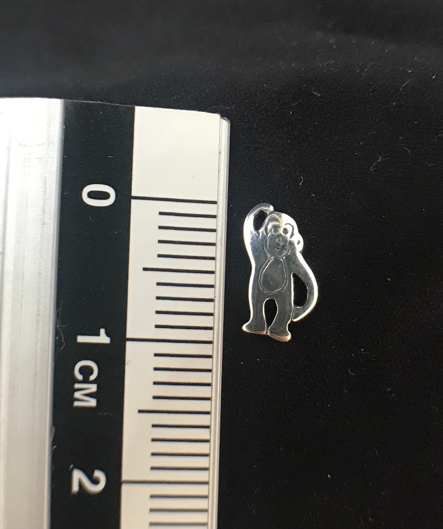 Standing monkey earrings Sterling Silver 925 - TSE038