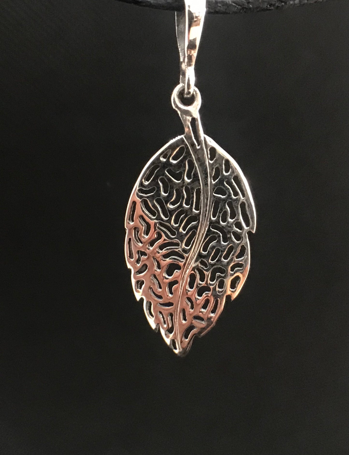 Silver leaf pendant Sterling Silver 925 - TSE037