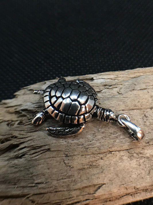 Articulated turtle pendant Sterling Silver 925 - TSE048