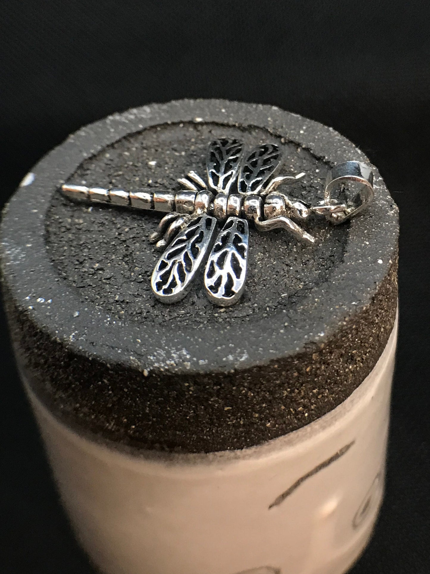 Articulated dragonfly pendant Sterling Silver 925 - TSE049