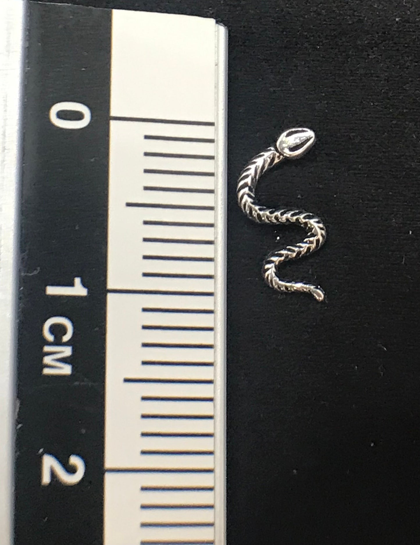 Thin snake earrings Sterling Silver 925 - TSE032