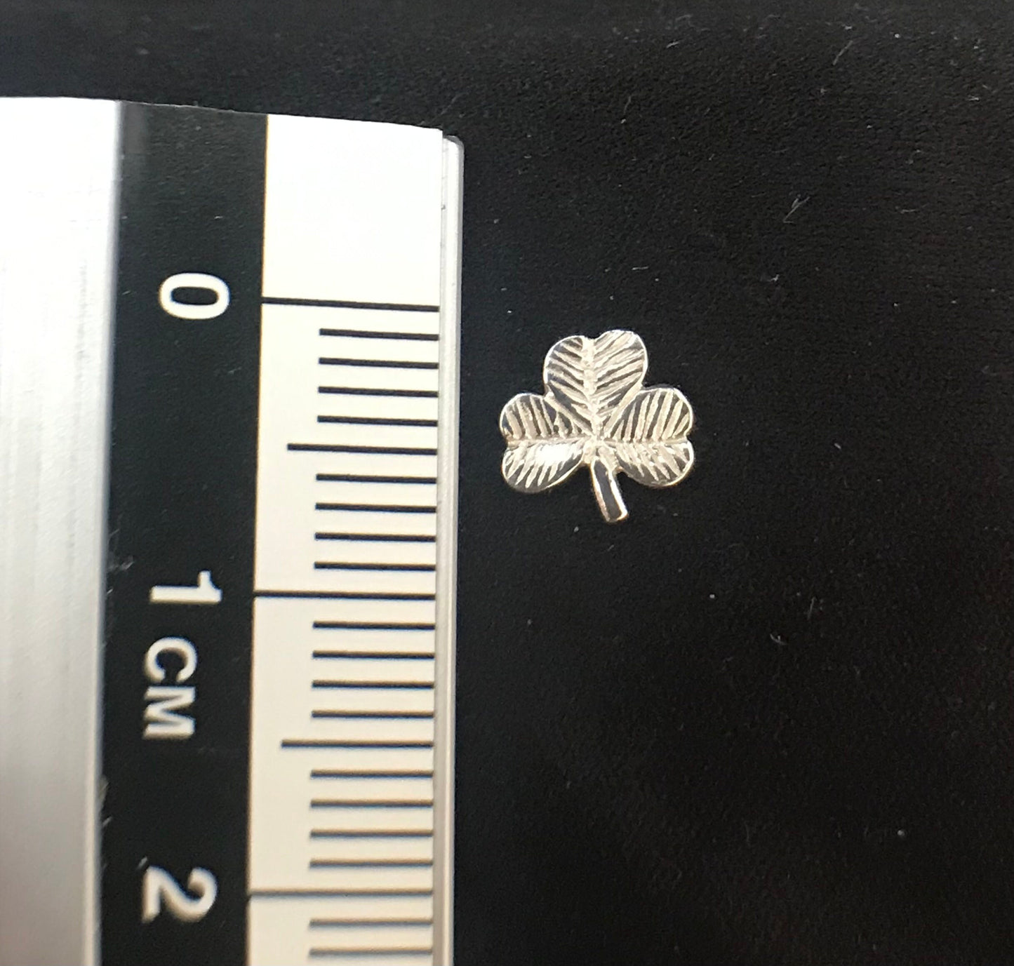 3-leaf clover shamrock earrings Sterling Silver 925 - TSE036