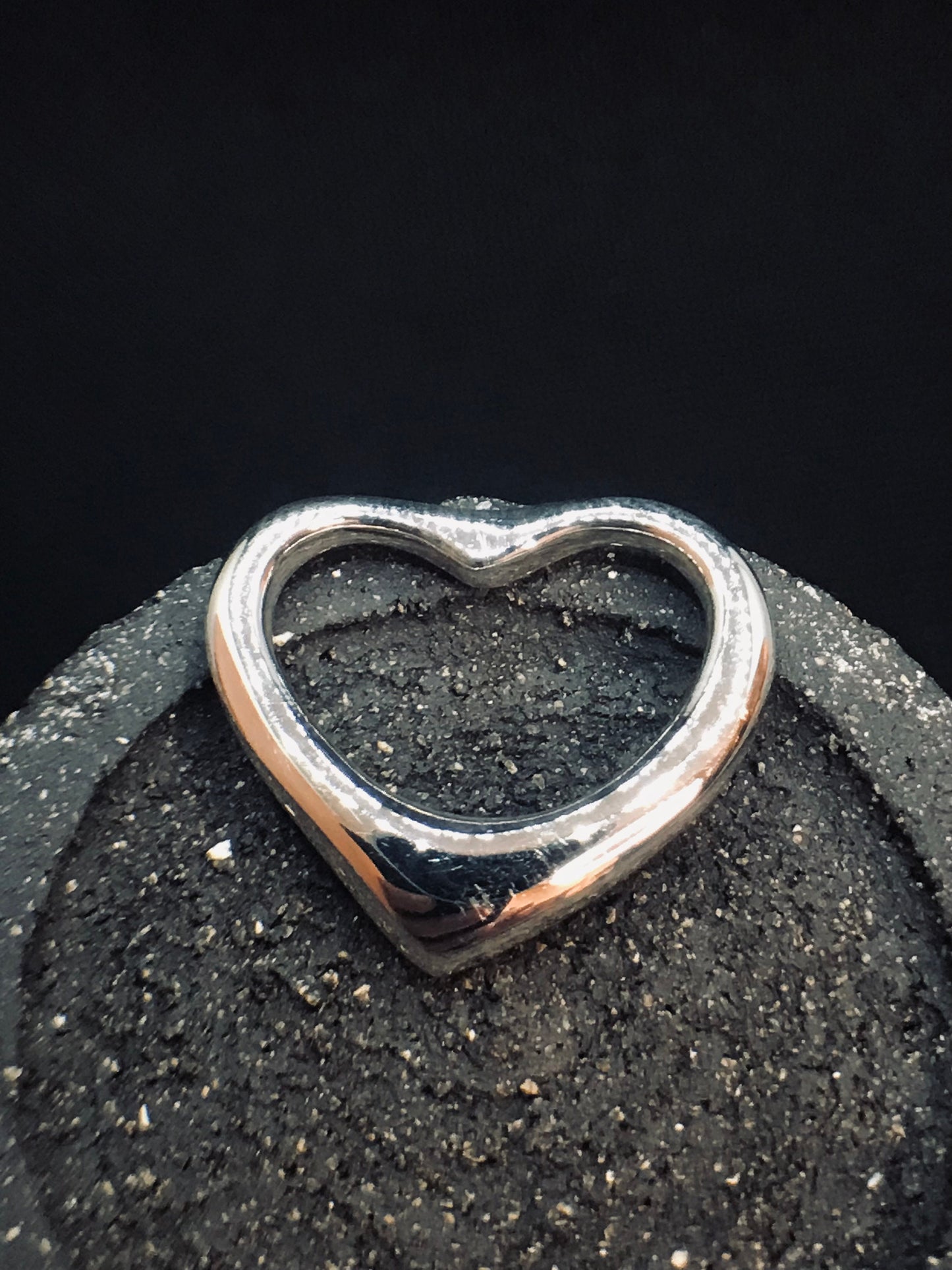 Large heart pendant Sterling Silver 925 - TSE043