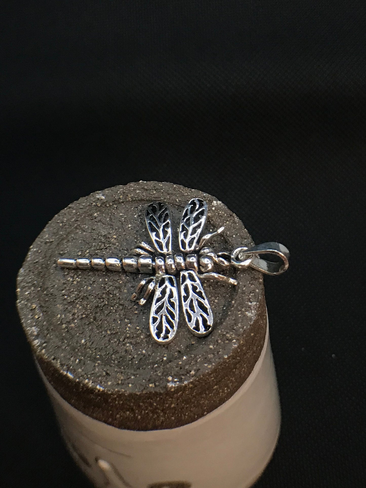 Articulated dragonfly pendant Sterling Silver 925 - TSE049
