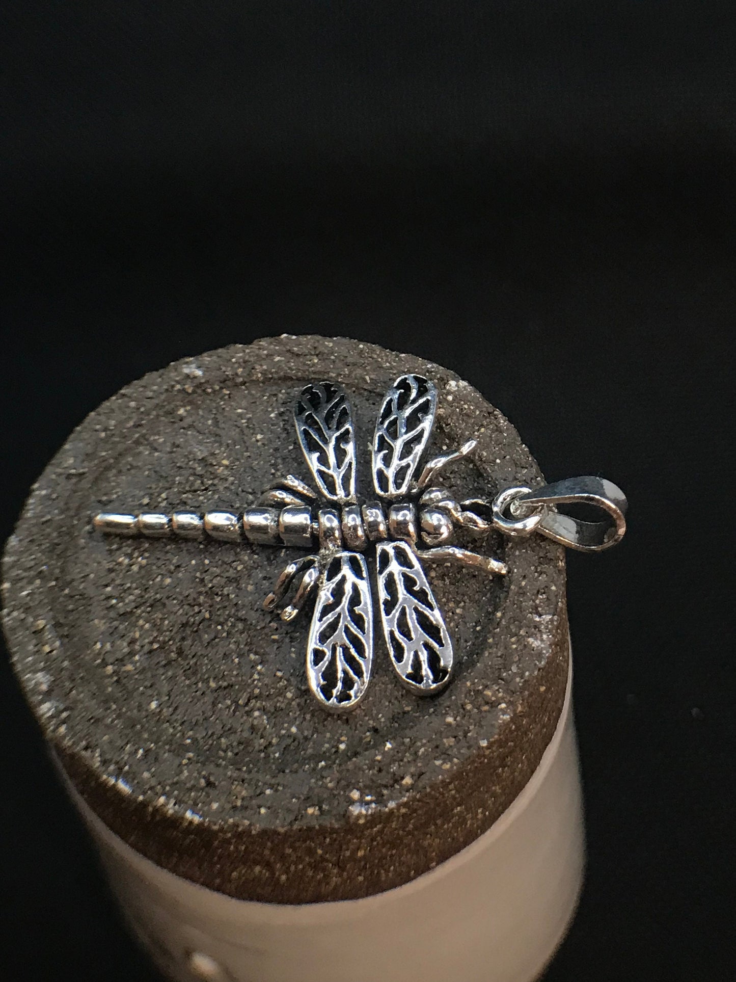 Articulated dragonfly pendant Sterling Silver 925 - TSE049