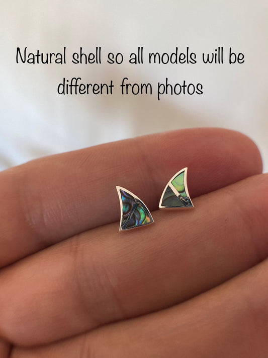 Abalone sail earrings Sterling Silver 925 - TSE063