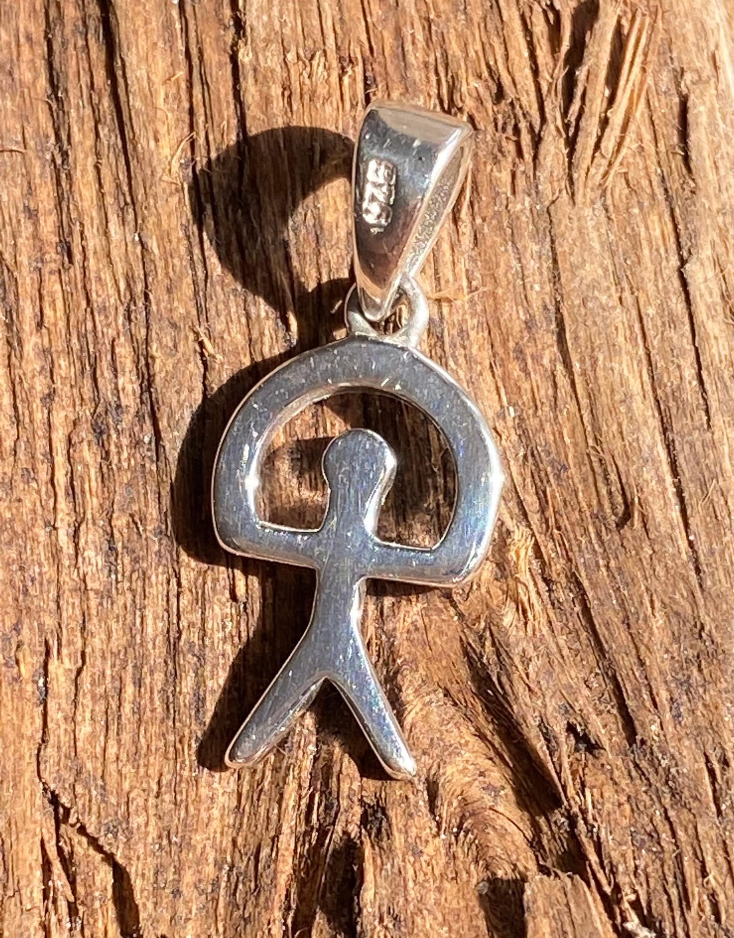 Small Indalo man pendant Sterling Silver 925 - TSE095