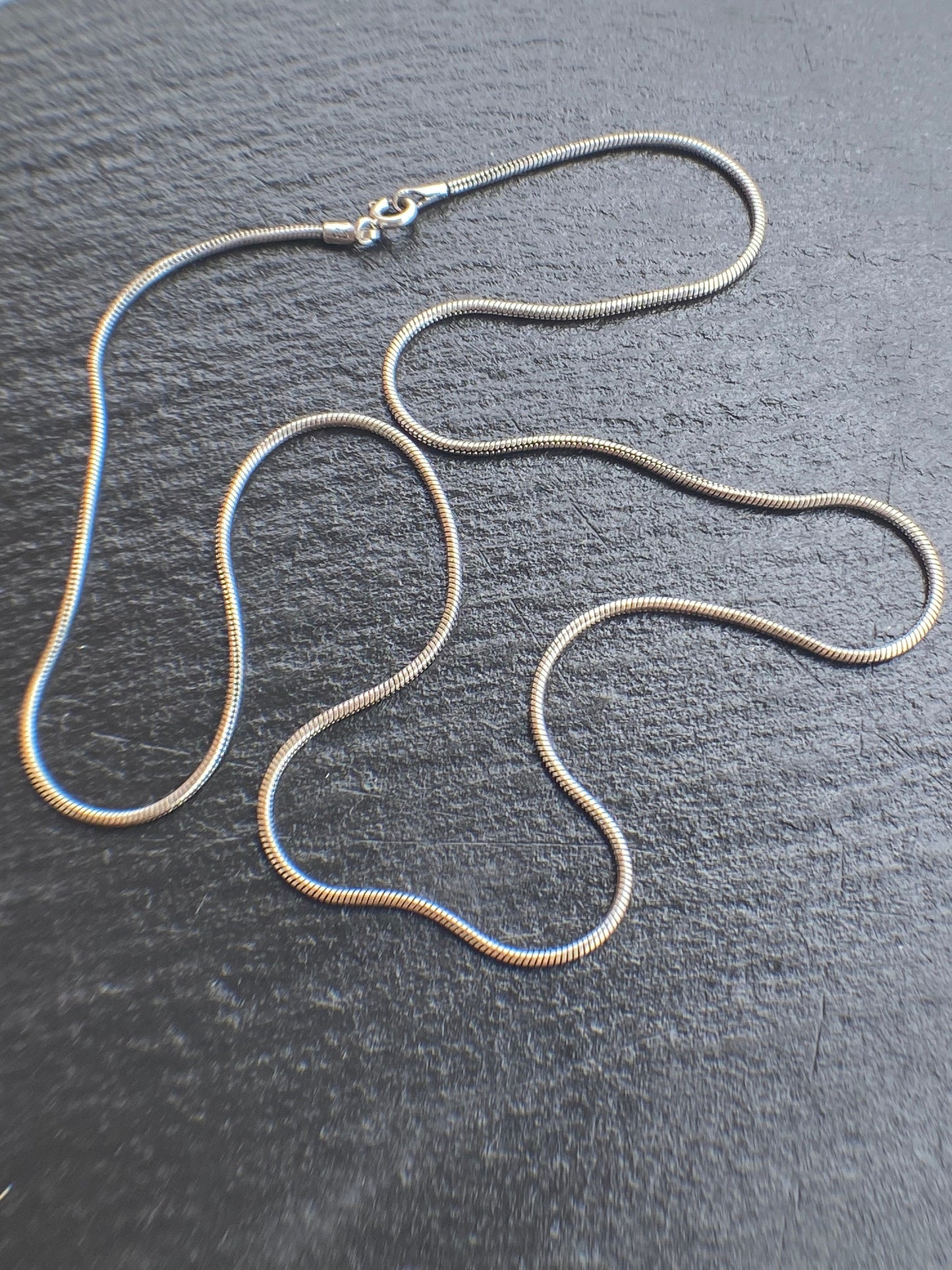 Snake chain necklace 20’’ 1.5mm Sterling Silver 925 - TSE087
