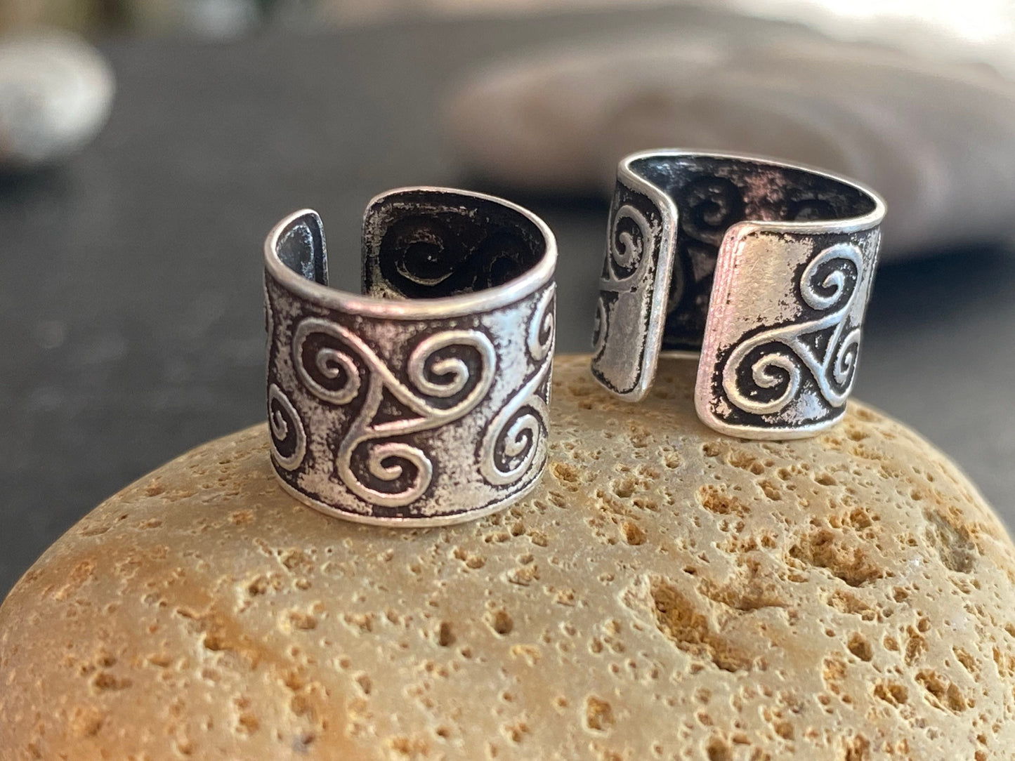 Triskelion ear cuffs Sterling Silver 925 - TSE093