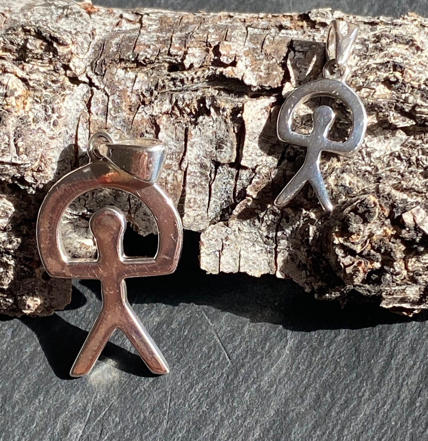 Small Indalo man pendant Sterling Silver 925 - TSE095