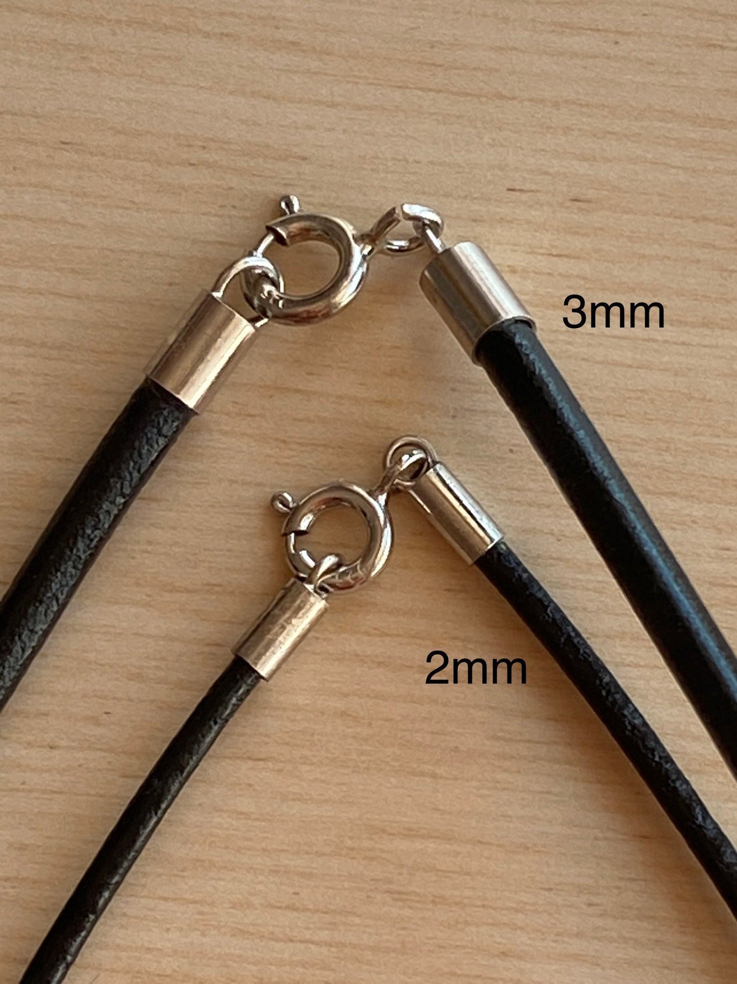 22’’ 2mm leather necklace - TSE090