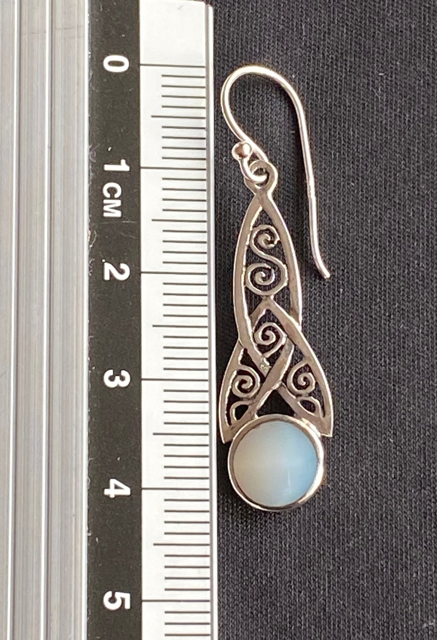 Braided nacre earrings Sterling Silver 925 - TSE073