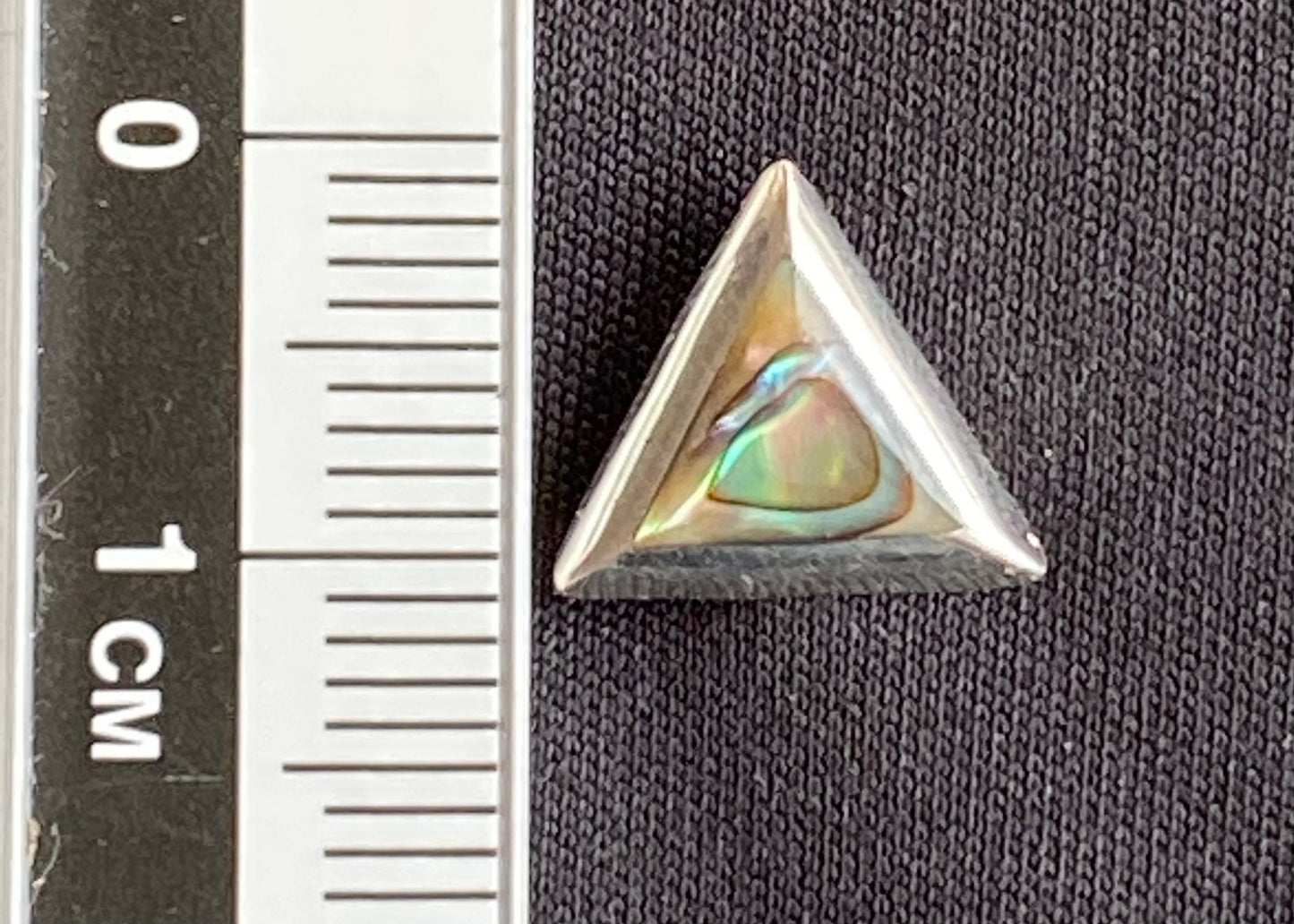 Abalone triangle earrings Sterling Silver 925 - TSE074