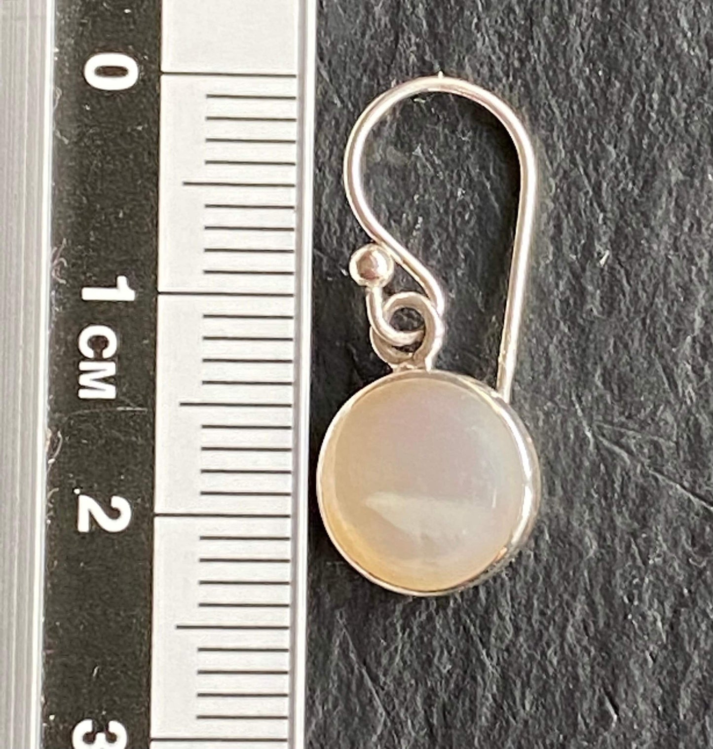Nacre round earrings Sterling Silver 925 - TSE069