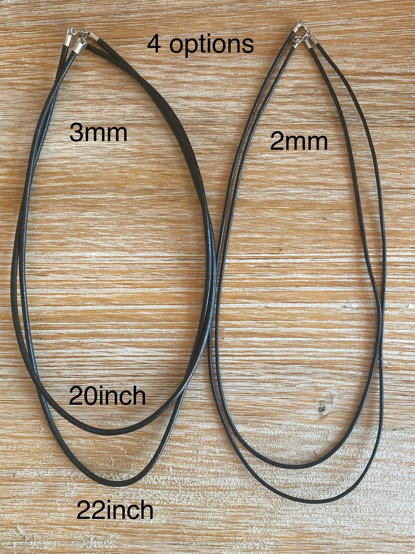 22’’ 3mm leather necklace - TSE091