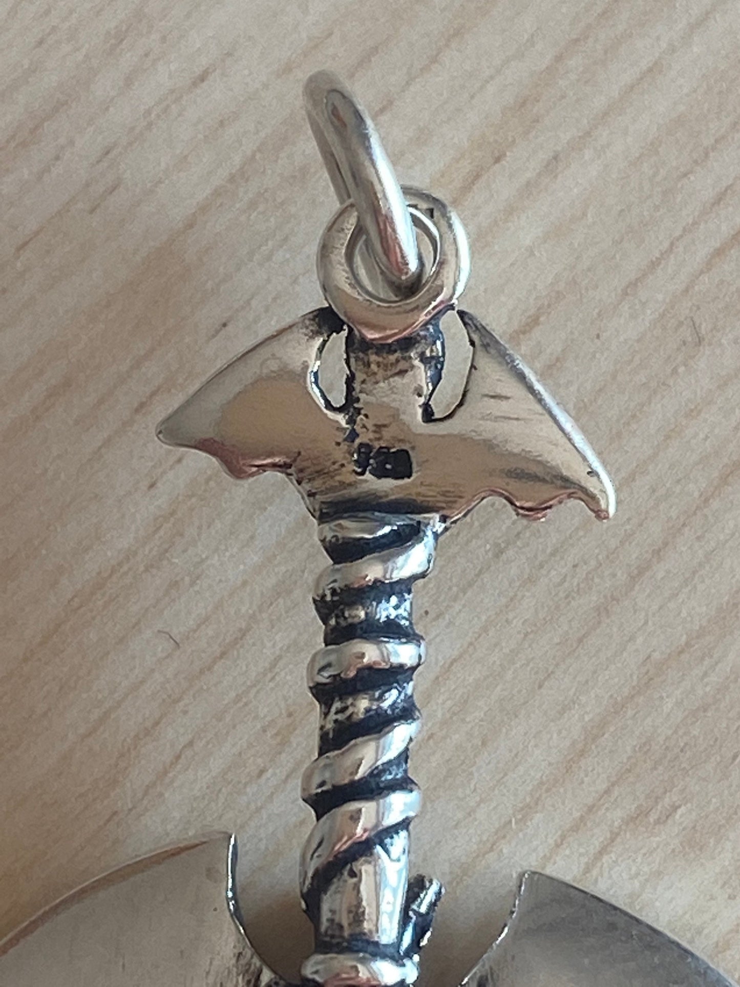 Bat sword pendant Sterling Silver 925 - TSE078