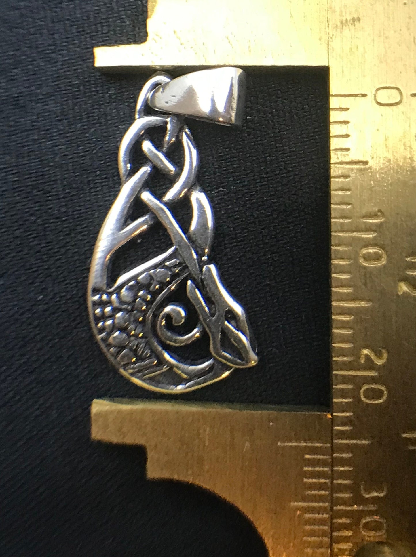 Braided dragon pendant 925 Sterling Silver - TSE016