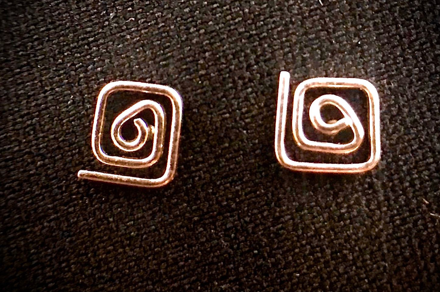 Square spiral Sterling Silver 925 earrings - TSE008