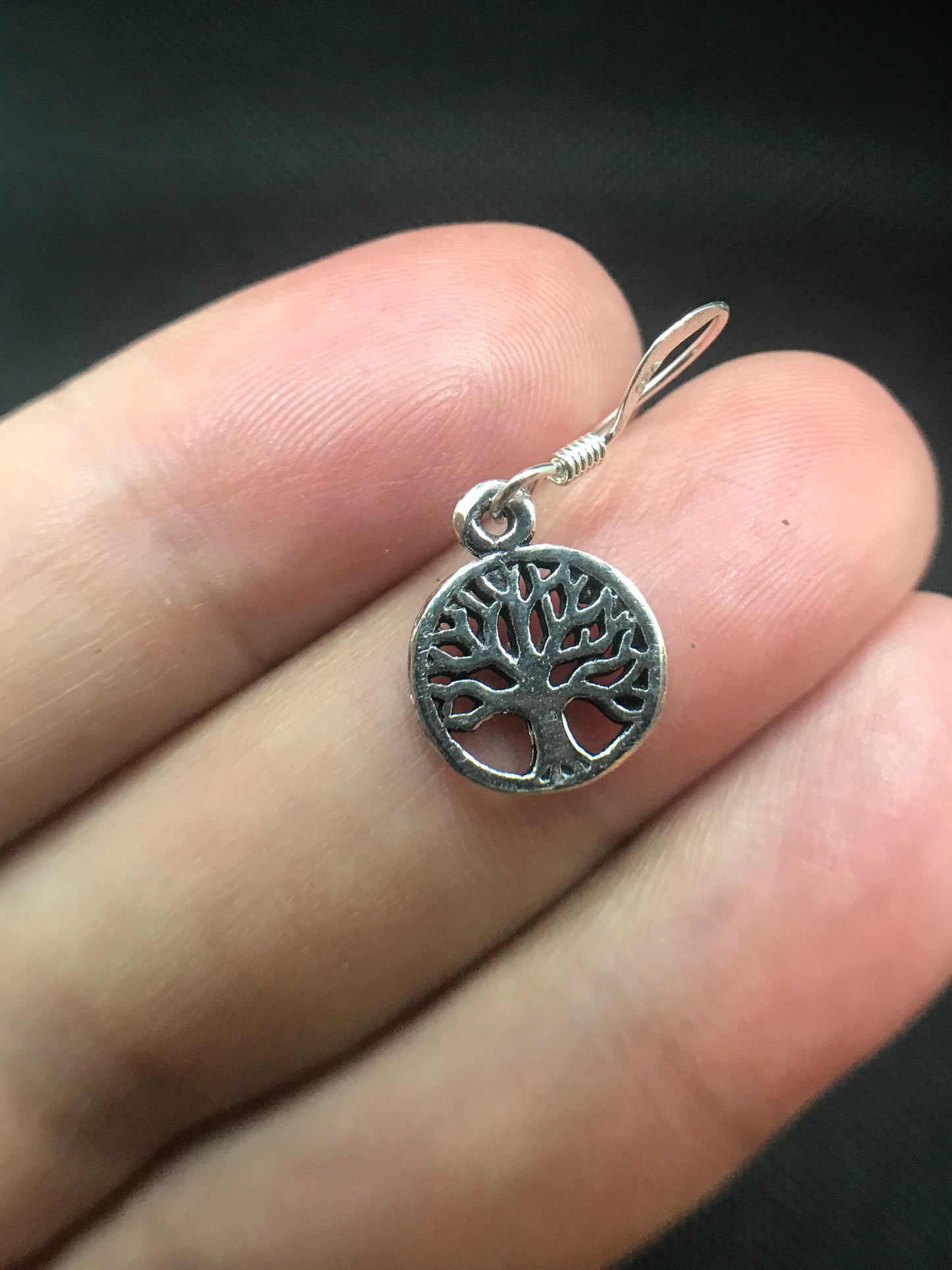 Small tree of life earrings Sterling Silver 925 - TSE027