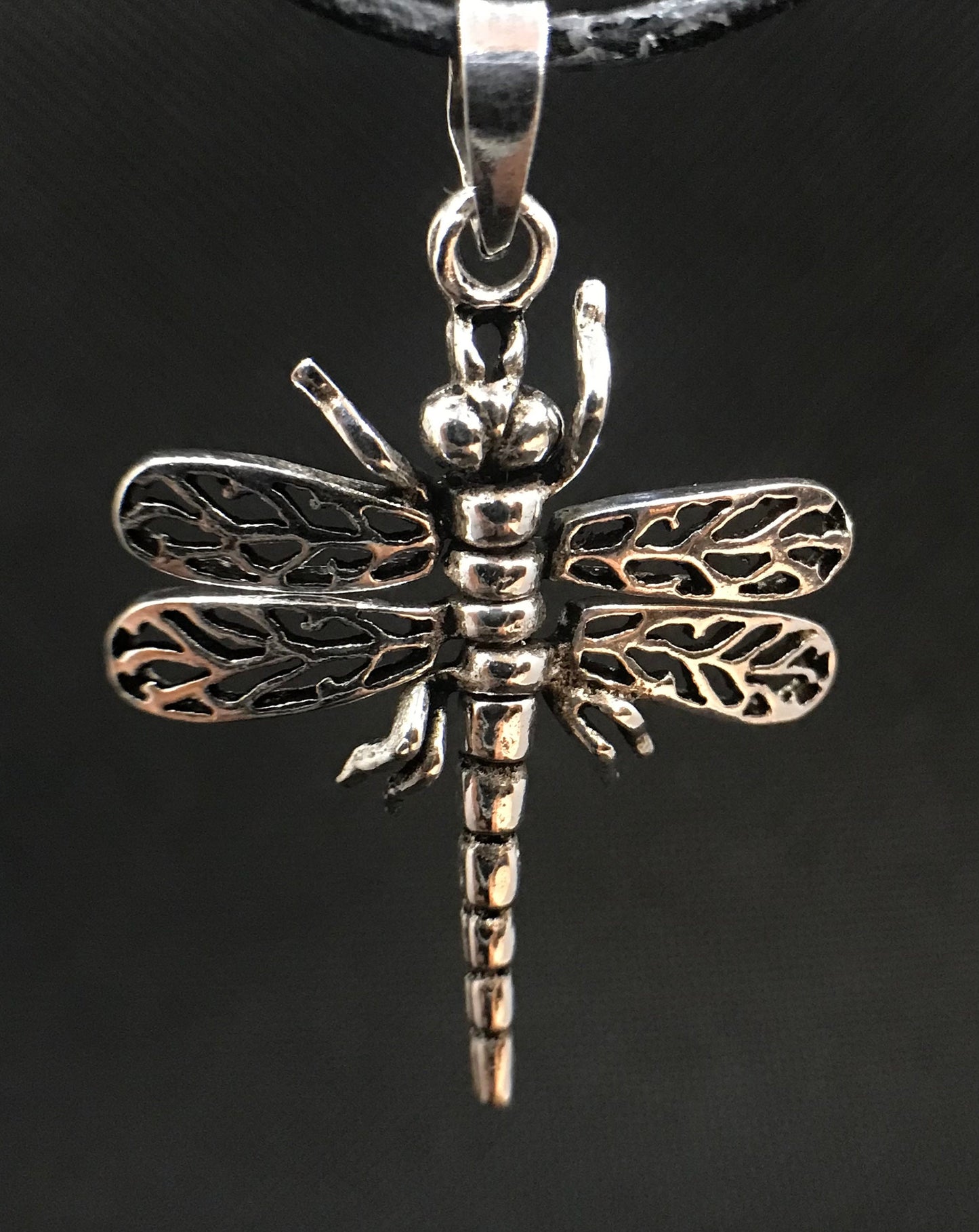 Articulated dragonfly pendant Sterling Silver 925 - TSE049