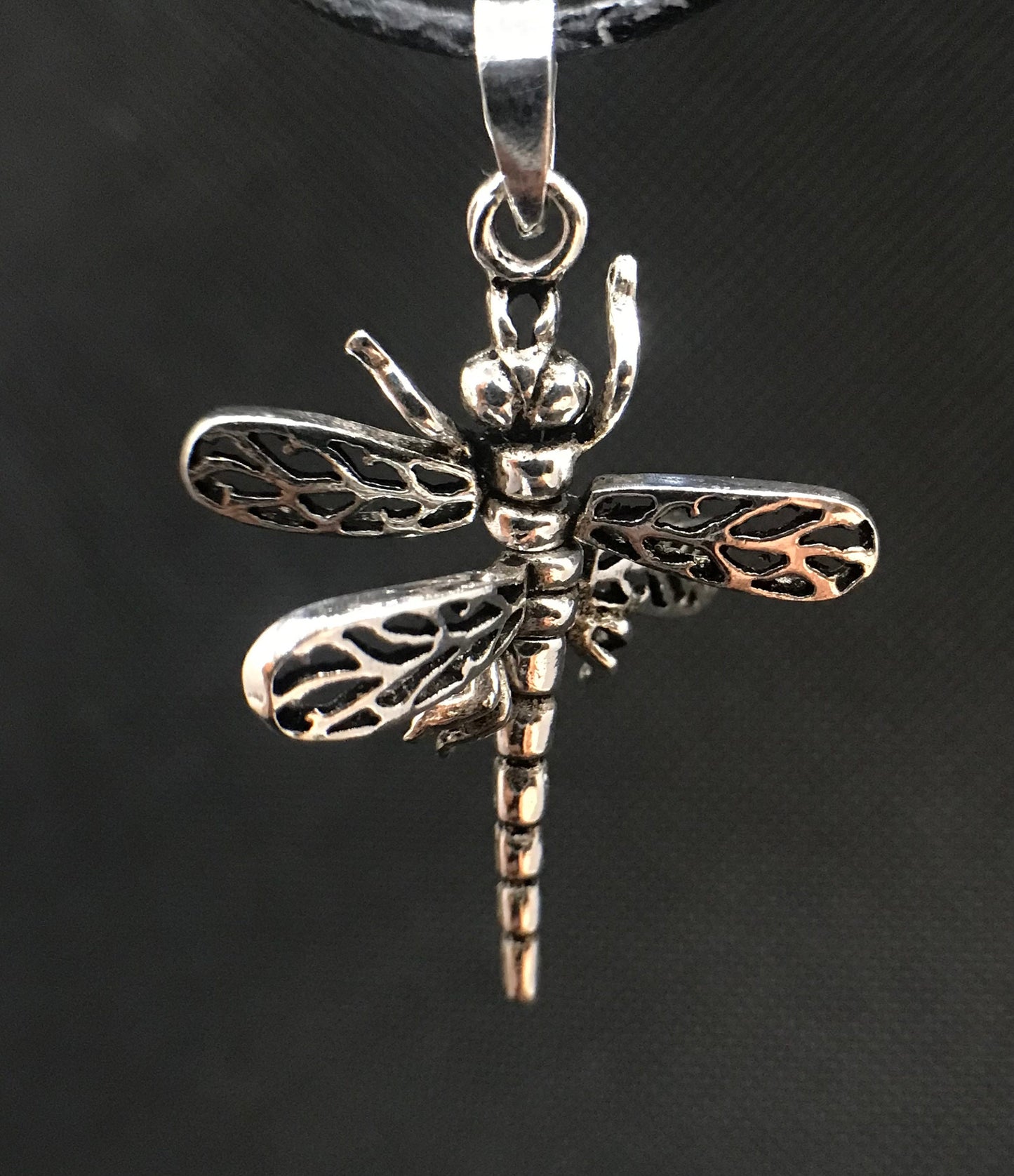 Articulated dragonfly pendant Sterling Silver 925 - TSE049