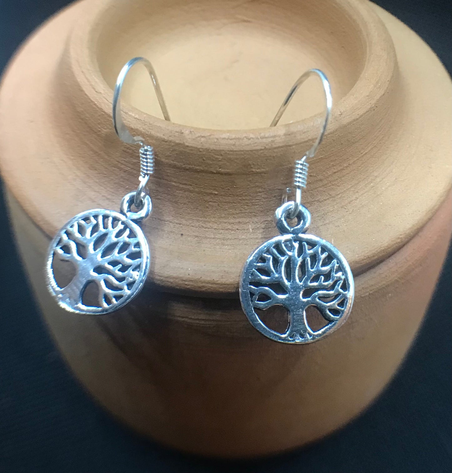 Small tree of life earrings Sterling Silver 925 - TSE027