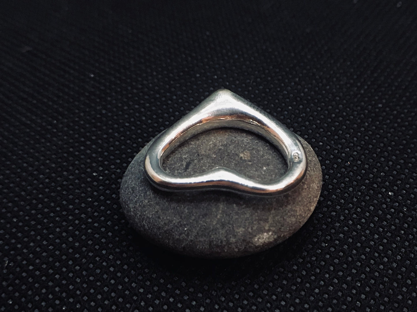 Large heart pendant Sterling Silver 925 - TSE043