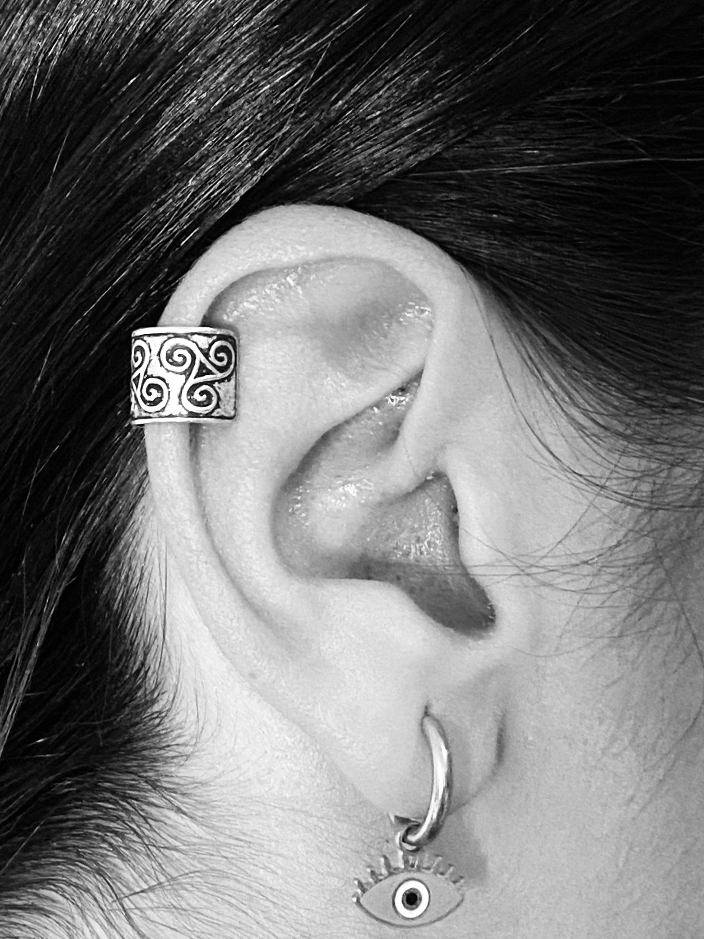 Triskelion ear cuffs Sterling Silver 925 - TSE093